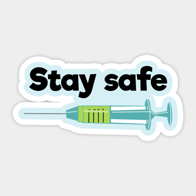 Stay safe, referring to Corona Virus Sticker by designInk